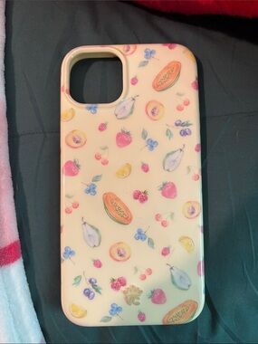 Velvet Caviar Yellow Fruit Pattern iPhone 15+ Case